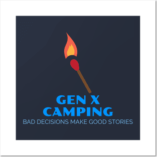 Gen X Camping Hoodie - Design B Posters and Art